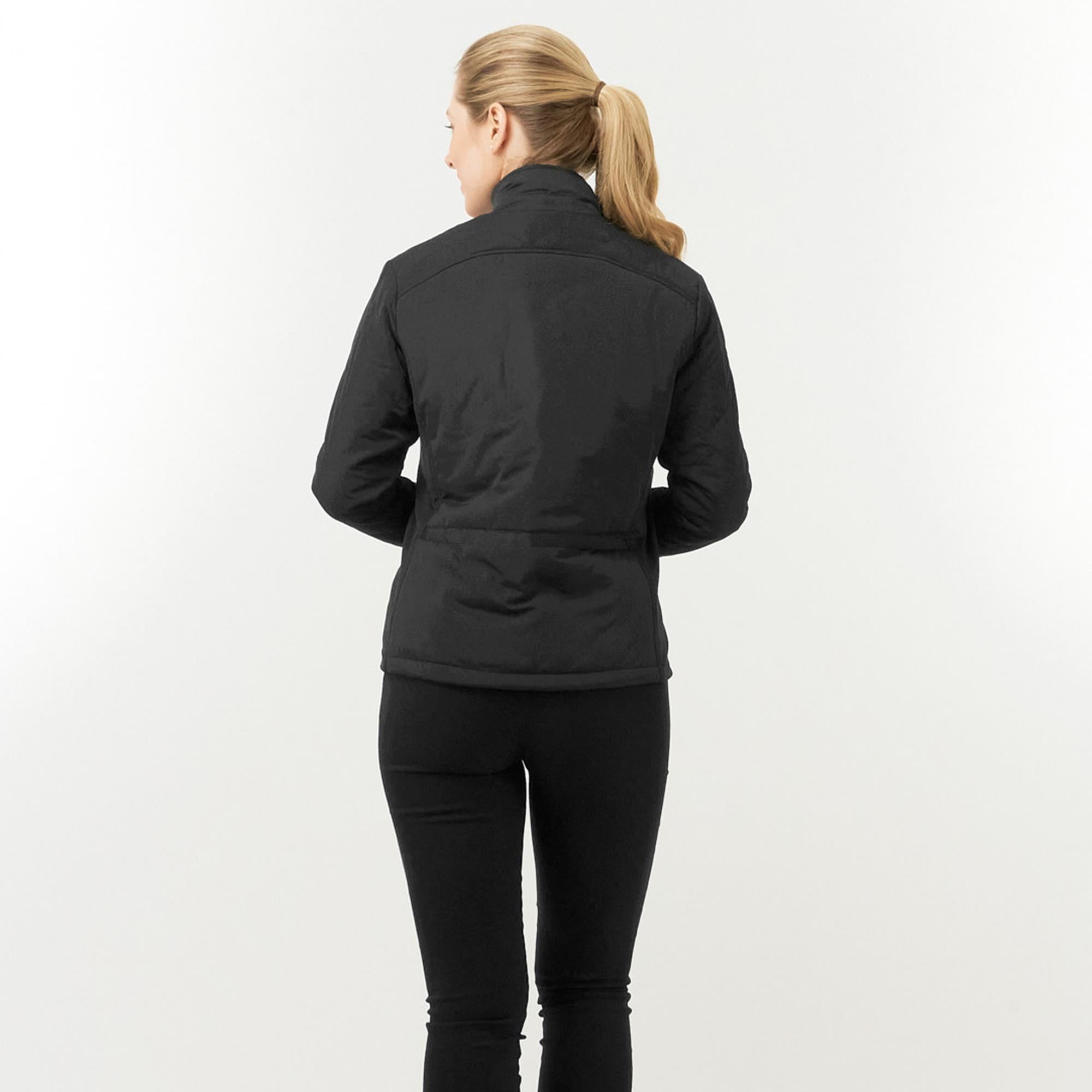 Pure Golf Bronwyn Quilted Ladies Golf Jacket Black
